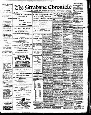 cover page of Strabane Chronicle published on January 26, 1901