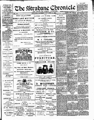 cover page of Strabane Chronicle published on November 23, 1901