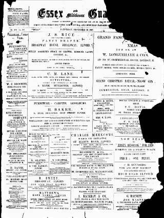 cover page of Essex Guardian published on December 25, 1897