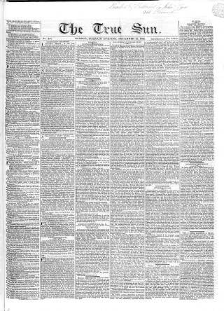 cover page of True Sun published on December 25, 1832