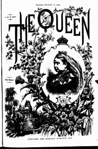 cover page of The Queen published on November 23, 1889