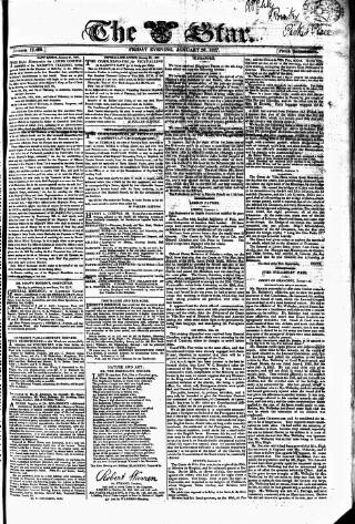 cover page of Star (London) published on January 26, 1827