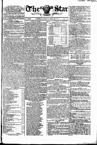 cover page of Star (London) published on December 25, 1830