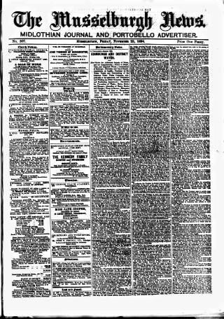 cover page of Musselburgh News published on November 23, 1894