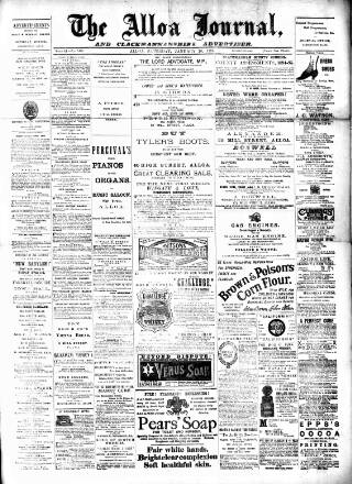 cover page of Alloa Journal published on January 26, 1895