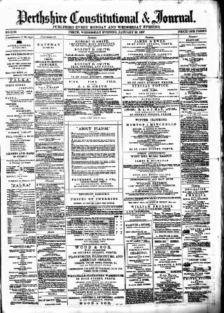 cover page of Perthshire Constitutional & Journal published on January 26, 1887