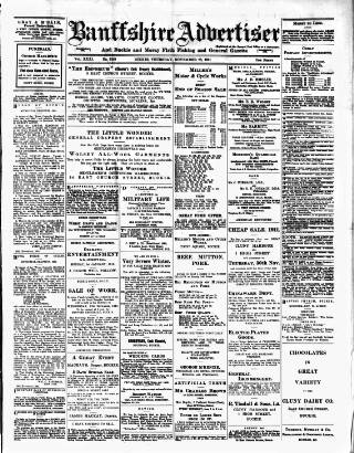 cover page of Banffshire Advertiser published on November 23, 1911