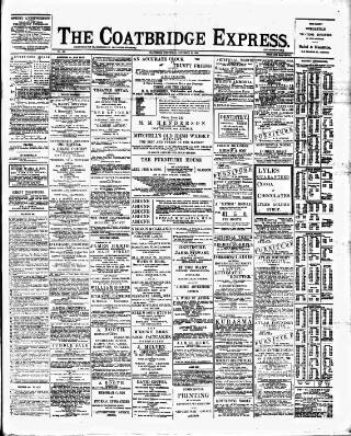 cover page of Coatbridge Express published on November 23, 1898