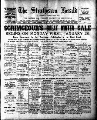 cover page of Strathearn Herald published on January 26, 1929