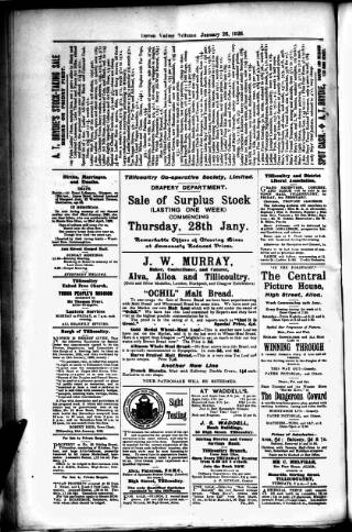 cover page of Devon Valley Tribune published on January 26, 1926