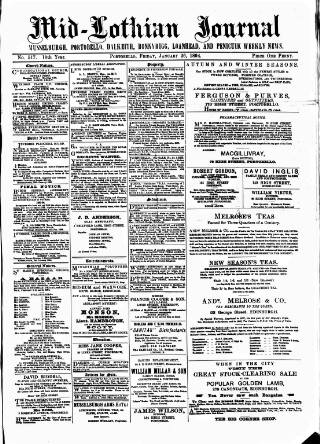 cover page of Mid-Lothian Journal published on January 26, 1894