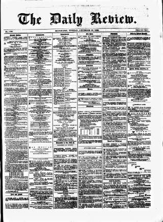 cover page of Daily Review (Edinburgh) published on December 25, 1866