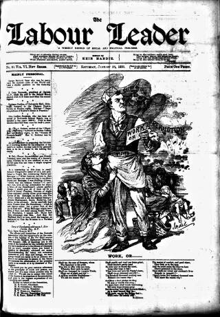 cover page of Labour Leader published on January 26, 1895