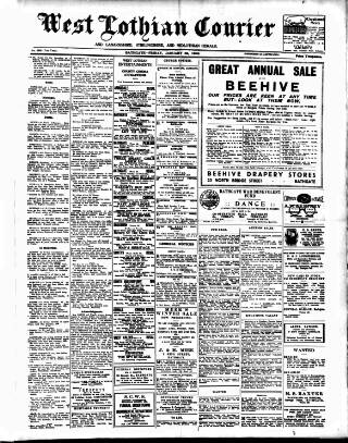 cover page of West Lothian Courier published on January 26, 1940