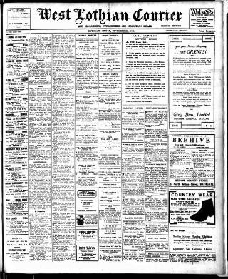 cover page of West Lothian Courier published on November 23, 1945