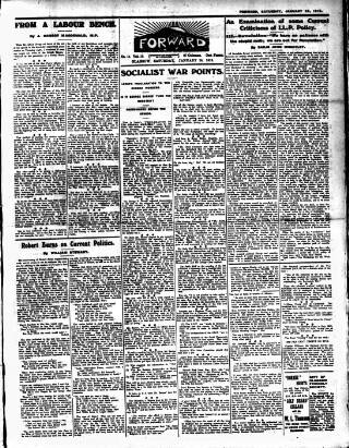 cover page of Forward (Glasgow) published on January 26, 1918