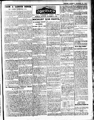 cover page of Forward (Glasgow) published on November 23, 1918