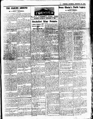 cover page of Forward (Glasgow) published on December 25, 1920