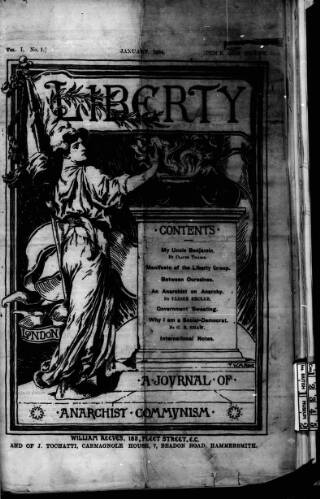 cover page of Liberty published on January 1, 1894