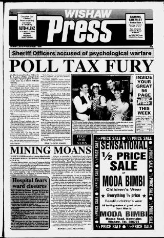 cover page of Wishaw Press published on November 23, 1990