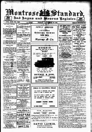 cover page of Montrose Standard published on November 23, 1928