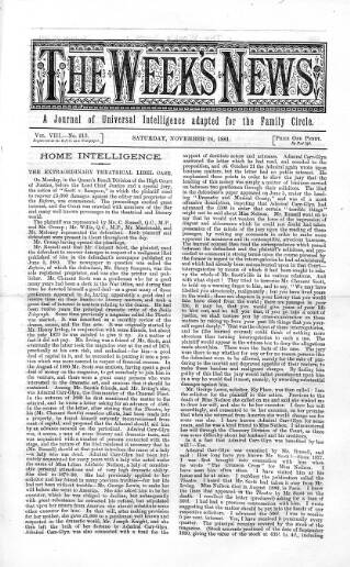 cover page of Brief published on November 26, 1881