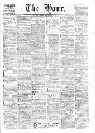 cover page of Hour published on December 25, 1874