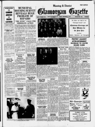 cover page of Glamorgan Gazette published on December 25, 1964