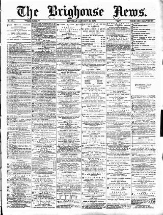 cover page of Brighouse News published on January 26, 1878