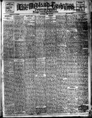 cover page of Midland Tribune published on December 25, 1915