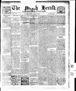 cover page of Meath Herald and Cavan Advertiser published on November 23, 1918