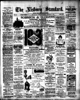 cover page of Lisburn Standard published on December 25, 1909