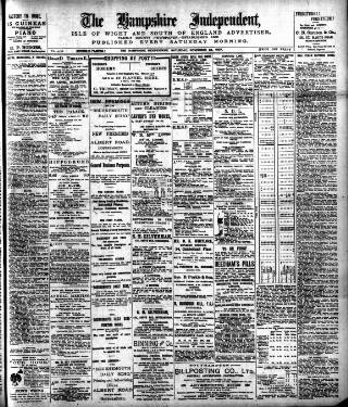 cover page of Hampshire Independent published on November 23, 1907