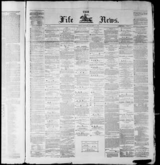 cover page of Fife News published on December 25, 1875