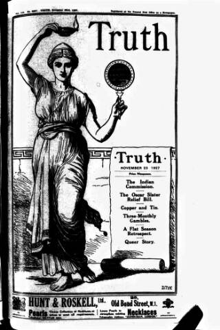 cover page of Truth published on November 23, 1927