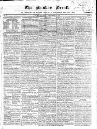 cover page of Colonist and Commercial Weekly Advertiser published on November 28, 1824