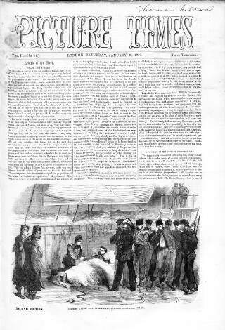 cover page of Picture Times published on January 26, 1856