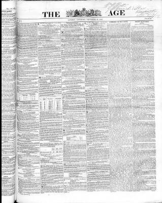 cover page of Age 1852 published on November 27, 1852