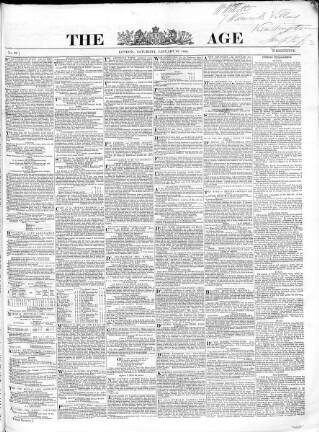 cover page of Age 1852 published on January 15, 1853