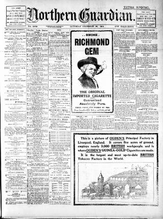 cover page of Northern Guardian (Hartlepool) published on December 28, 1901