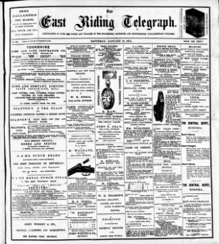 cover page of East Riding Telegraph published on January 26, 1901