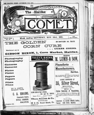 cover page of Halifax Comet published on November 23, 1901