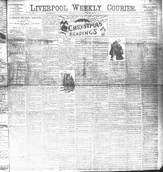 cover page of Liverpool Weekly Courier published on December 25, 1897