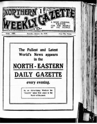 cover page of Northern Weekly Gazette published on January 26, 1929