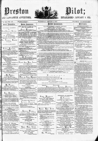 cover page of Preston Pilot published on January 8, 1879