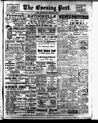 cover page of Jersey Evening Post published on December 27, 1916