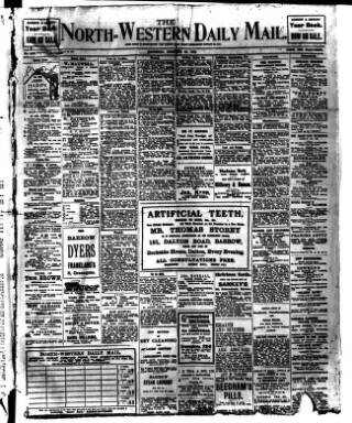 cover page of North West Evening Mail published on December 23, 1911