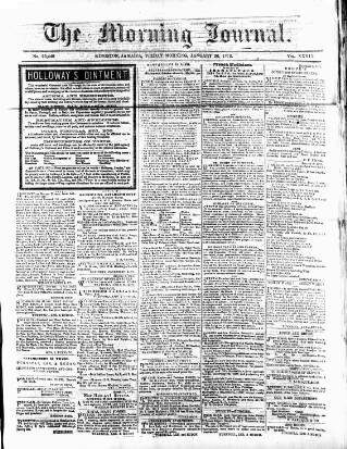 cover page of Morning Journal (Kingston) published on January 26, 1872