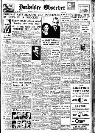 cover page of Bradford Observer published on January 26, 1949