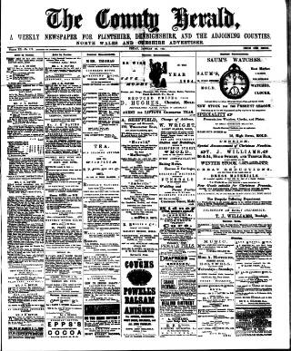 cover page of Flintshire County Herald published on January 26, 1894